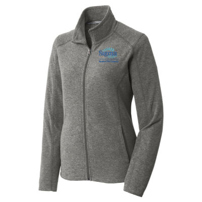 Port Authority Women's Heather Microfleece Full Zip Jacket Thumbnail
