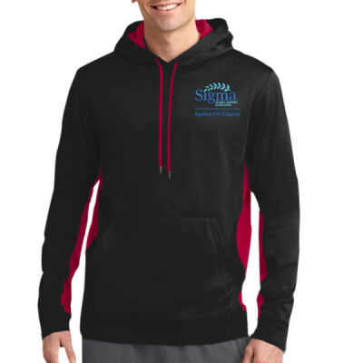 Sport Tek Sport Wick Fleece Colorblock Hooded Pullover Thumbnail